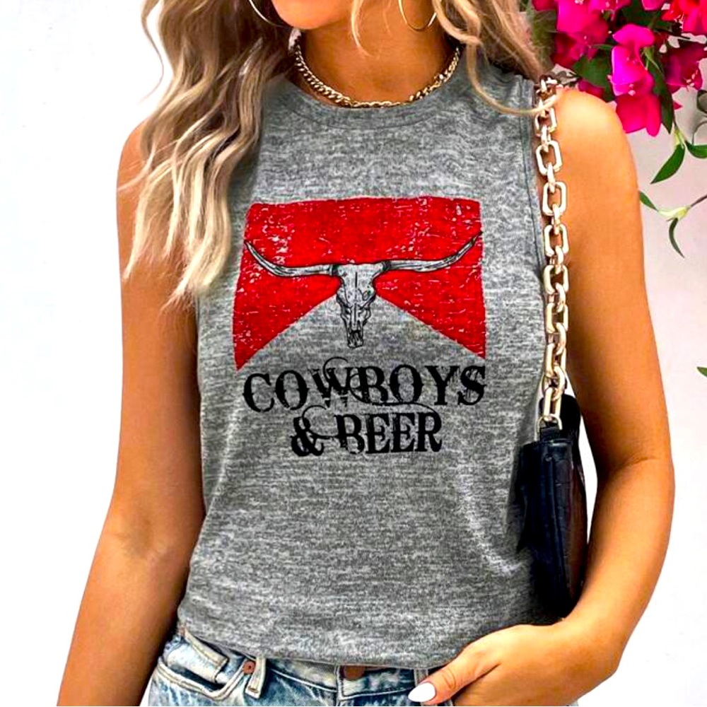 Cowboys and Beer Tank Top